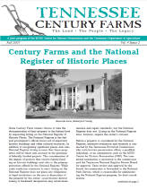 Tennessee Century Farms Newsletter Fall/Winter 2007