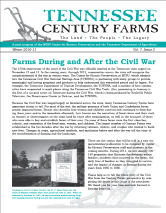 Tennessee Century Farms Newsletter Fall/Winter 2010