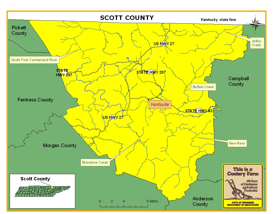 Scott County Map