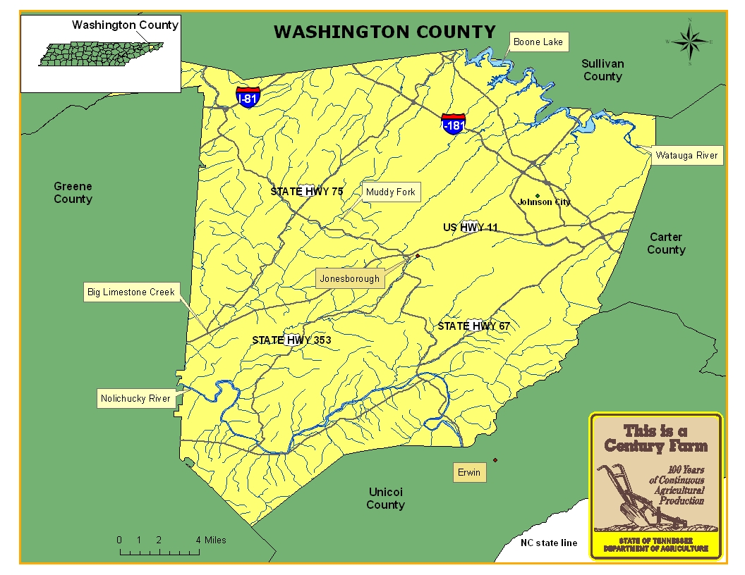 Washington County Map
